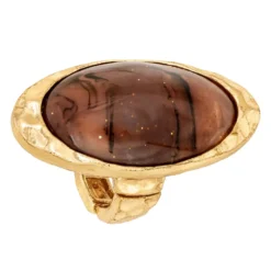 Bijou Brigitte Anello - Brown Oval