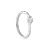 Outlet Bijou Brigitte Anello - Curved Silver