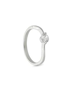 Outlet Bijou Brigitte Anello - Curved Silver