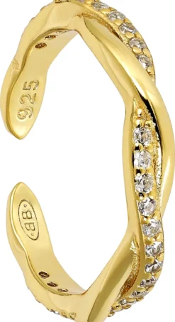 Hot Bijou Brigitte Anello da piede - Gleaming Twist