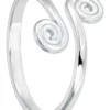 New Bijou Brigitte Anello da piede - Silver Swirl