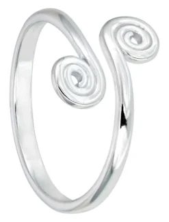 New Bijou Brigitte Anello da piede - Silver Swirl