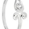 Best Bijou Brigitte Anello da piede - Zirconia Swirl