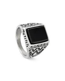 Clearance Bijou Brigitte Anello da uomo - Black Shine