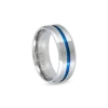 Discount Bijou Brigitte Anello da uomo - Blue Stripe
