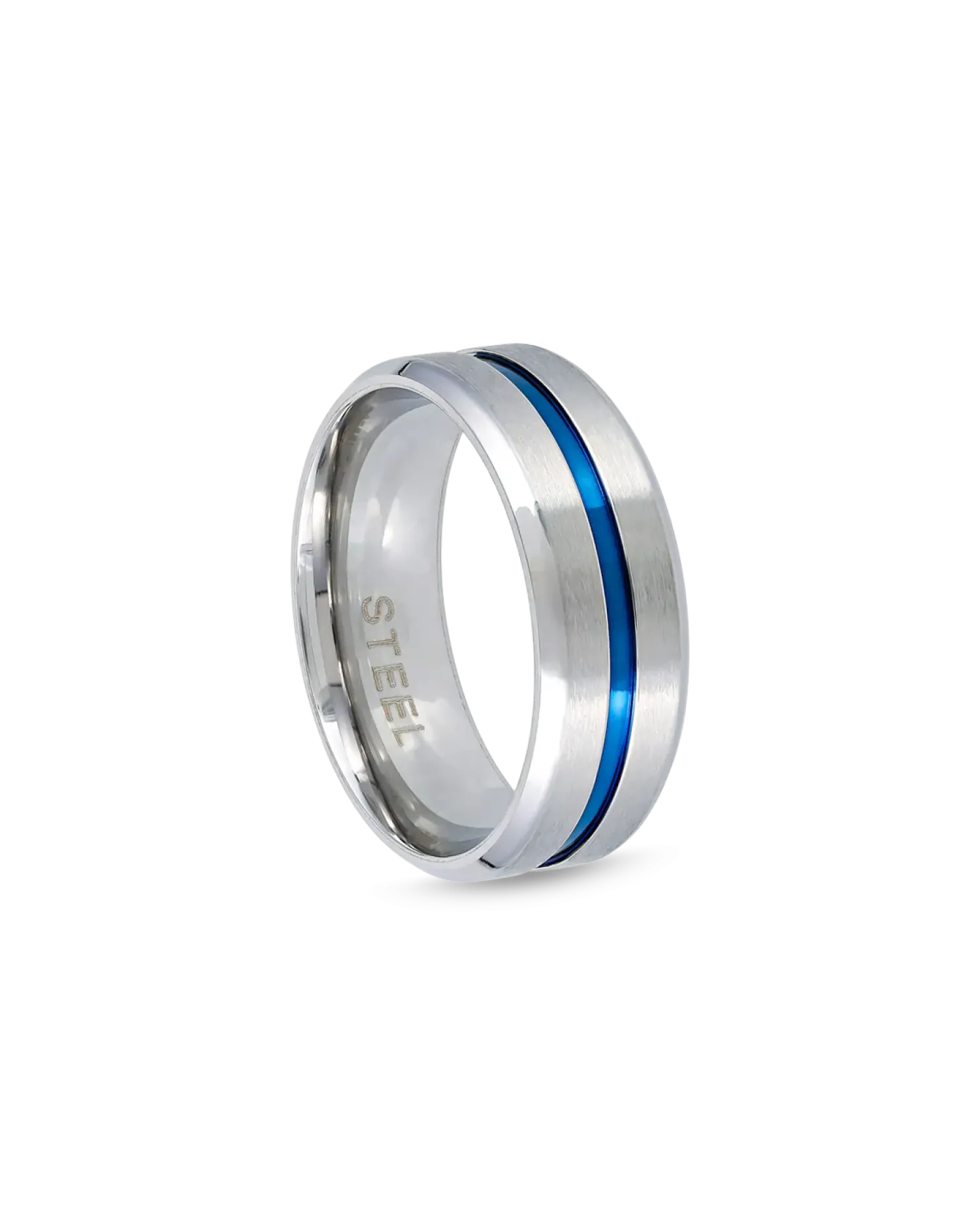 Discount Bijou Brigitte Anello da uomo - Blue Stripe