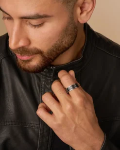 Hot Bijou Brigitte Anello da uomo - Casual Silver