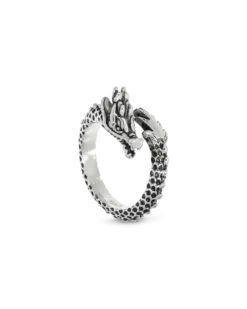 Online Bijou Brigitte Anello da uomo - Steel Dragon