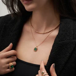 Outlet Bijou Brigitte Anello - Emerald Queen