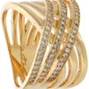 Discount Bijou Brigitte Anello - Golden Zirkonia