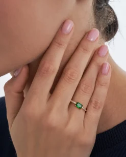 Sale Bijou Brigitte Anello - Green Rectangle