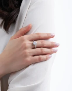 Best Bijou Brigitte Anello - Oval Cubic Zirconia
