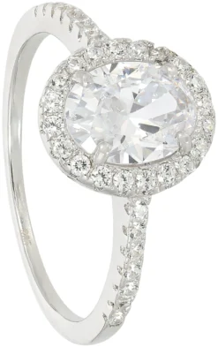 Best Bijou Brigitte Anello - Oval Cubic Zirconia
