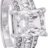Sale Bijou Brigitte Anello - Silver Rectangle