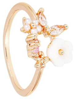 Best Bijou Brigitte Anello - Zirconia Floral