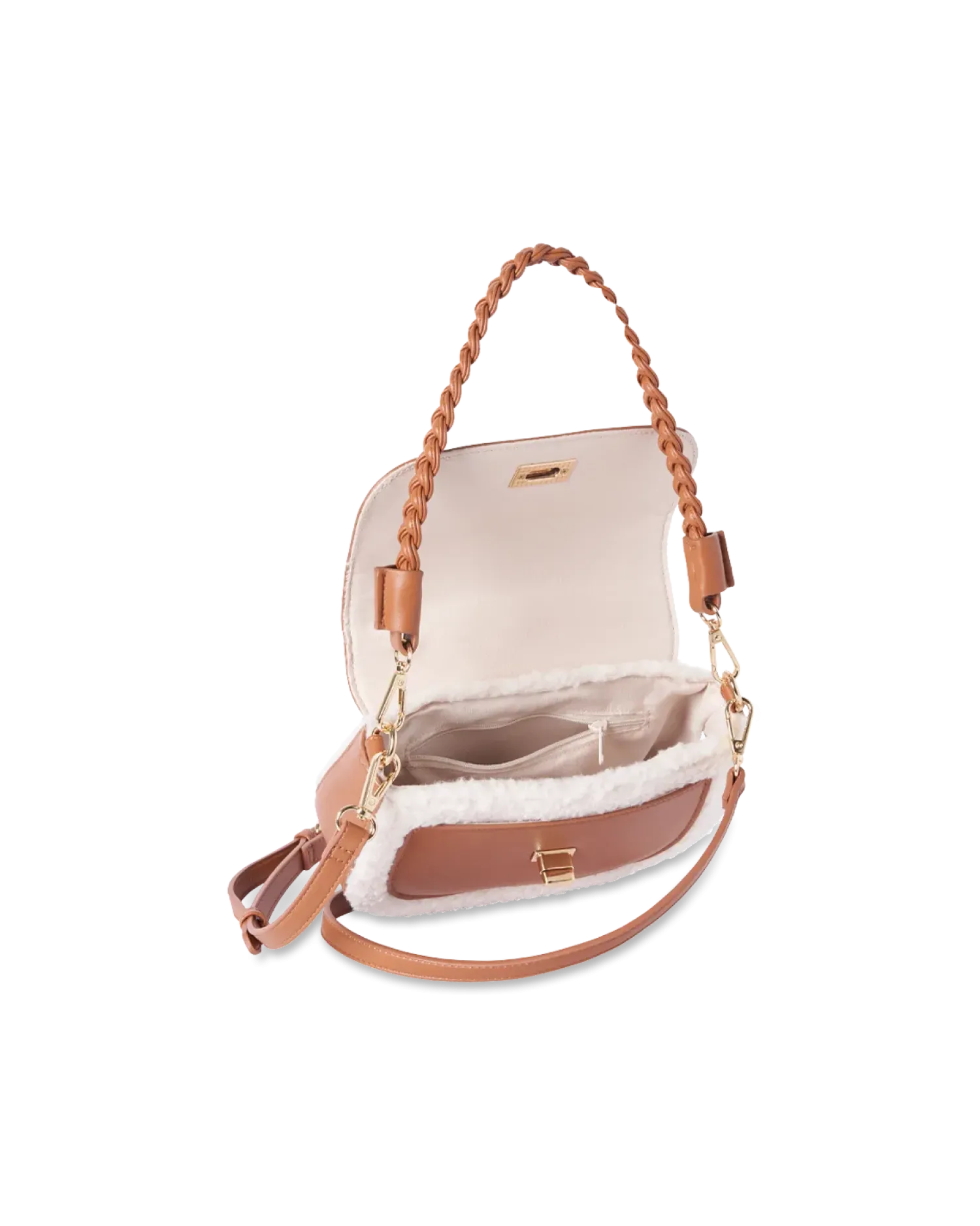 Clearance Bijou Brigitte Borsetta - Beige Teddy