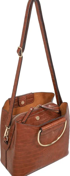 Outlet Bijou Brigitte Borsetta - Brown Croco