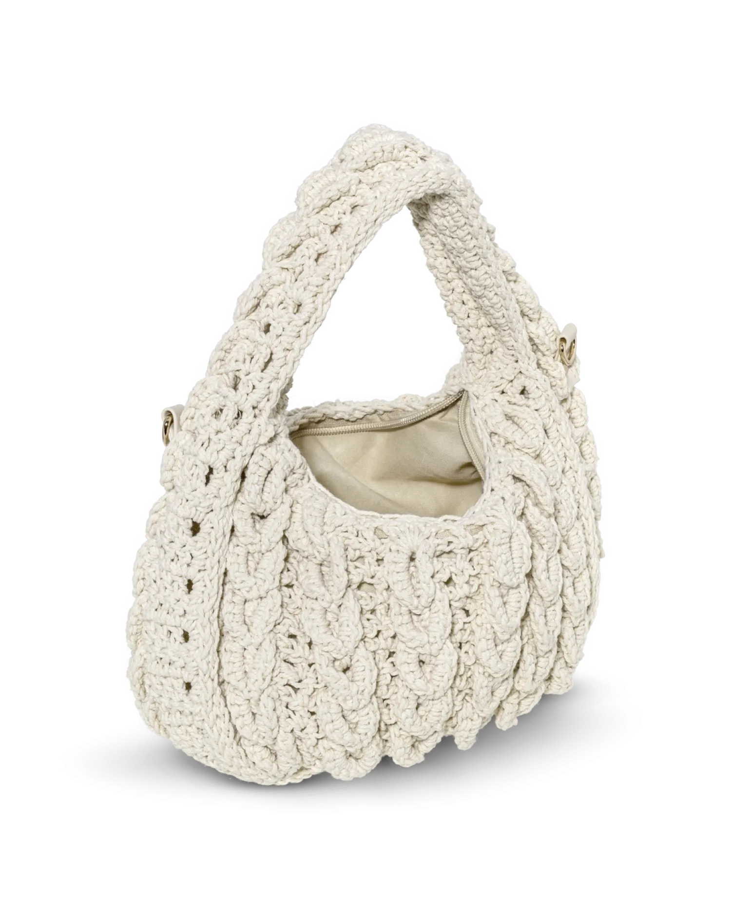 Outlet Bijou Brigitte Borsetta - Ivory Crochet