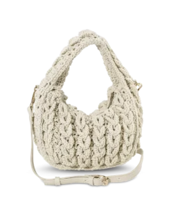Outlet Bijou Brigitte Borsetta - Ivory Crochet
