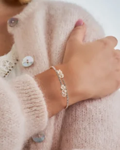Discount Bijou Brigitte Bracciale - Golden Floral