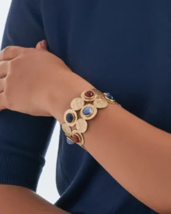 Hot Bijou Brigitte Bracciale - Hammered Circles