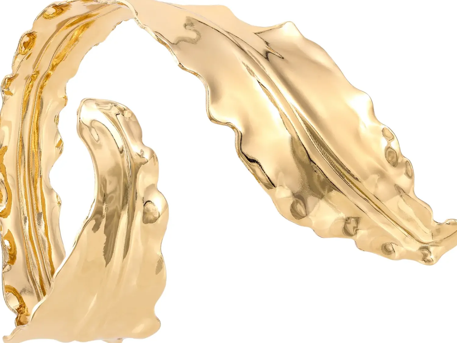 Hot Bijou Brigitte Bracciale - Hammered Leaf