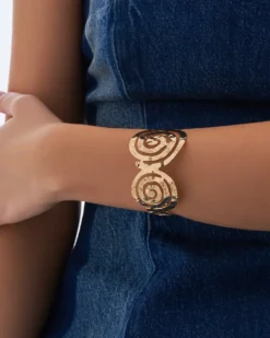Discount Bijou Brigitte Bracciale - Hammered Spiral