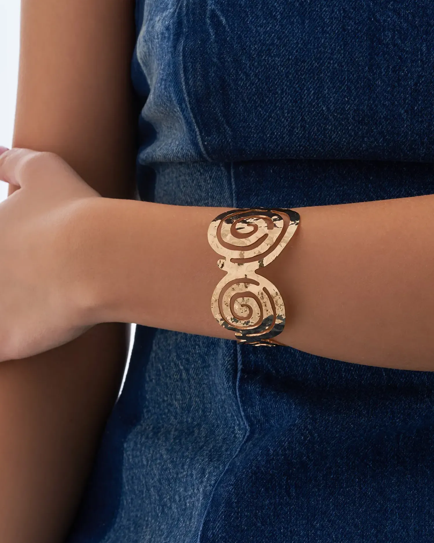 Discount Bijou Brigitte Bracciale - Hammered Spiral