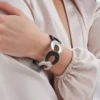 Clearance Bijou Brigitte Braccialetto - Black & Silver