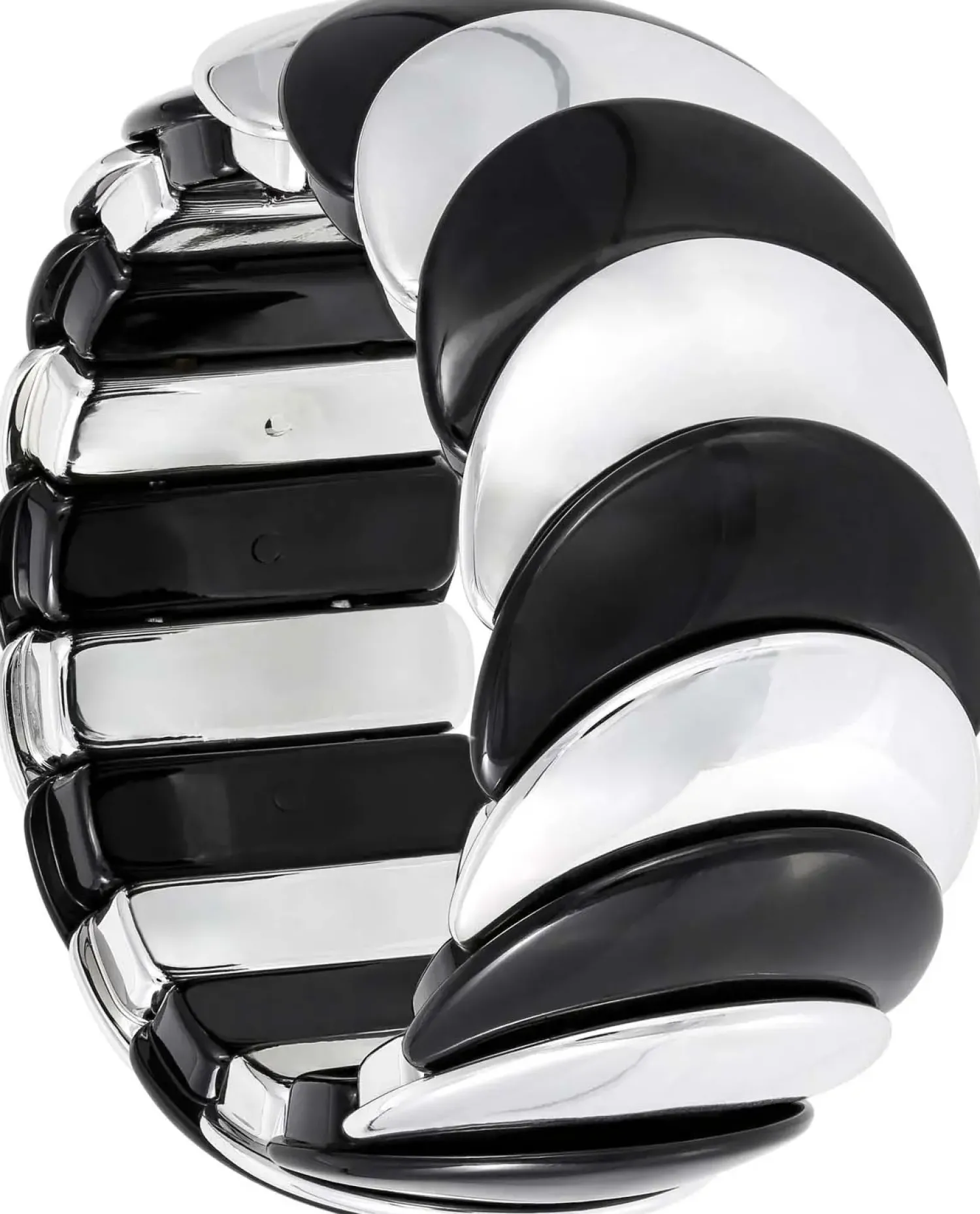 Online Bijou Brigitte Braccialetto - Black Chrome