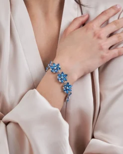 Bijou Brigitte Braccialetto - Blue Flower
