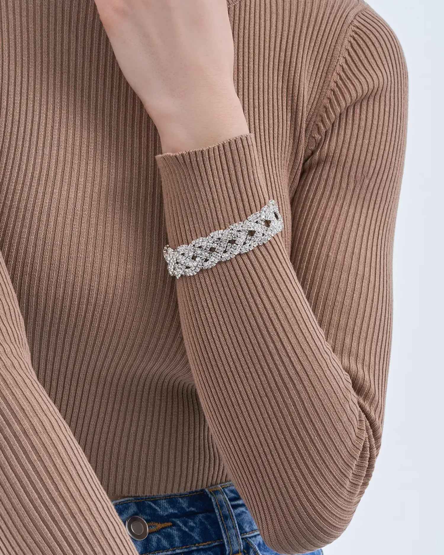 Clearance Bijou Brigitte Braccialetto - Braided Sparkle