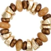 Clearance Bijou Brigitte Braccialetto - Chunky Caramel