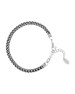 Best Bijou Brigitte Braccialetto da uomo - Antique Silver