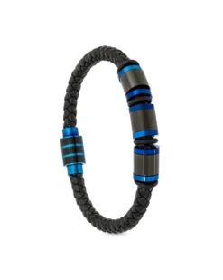 New Bijou Brigitte Braccialetto da uomo - Blue Details