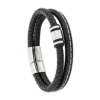 Bijou Brigitte Braccialetto da uomo - Bold Black
