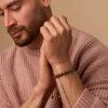 Clearance Bijou Brigitte Braccialetto da uomo - Bold Brown