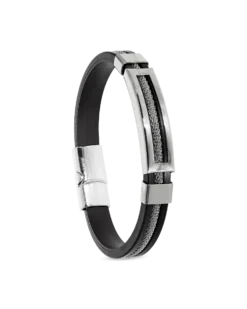 Sale Bijou Brigitte Braccialetto da uomo - Cool Silver