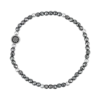 Outlet Bijou Brigitte Braccialetto da uomo - Hematite Shine