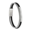 Outlet Bijou Brigitte Braccialetto da uomo - Steel Classic