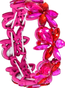 Clearance Bijou Brigitte Braccialetto - Floral Pink