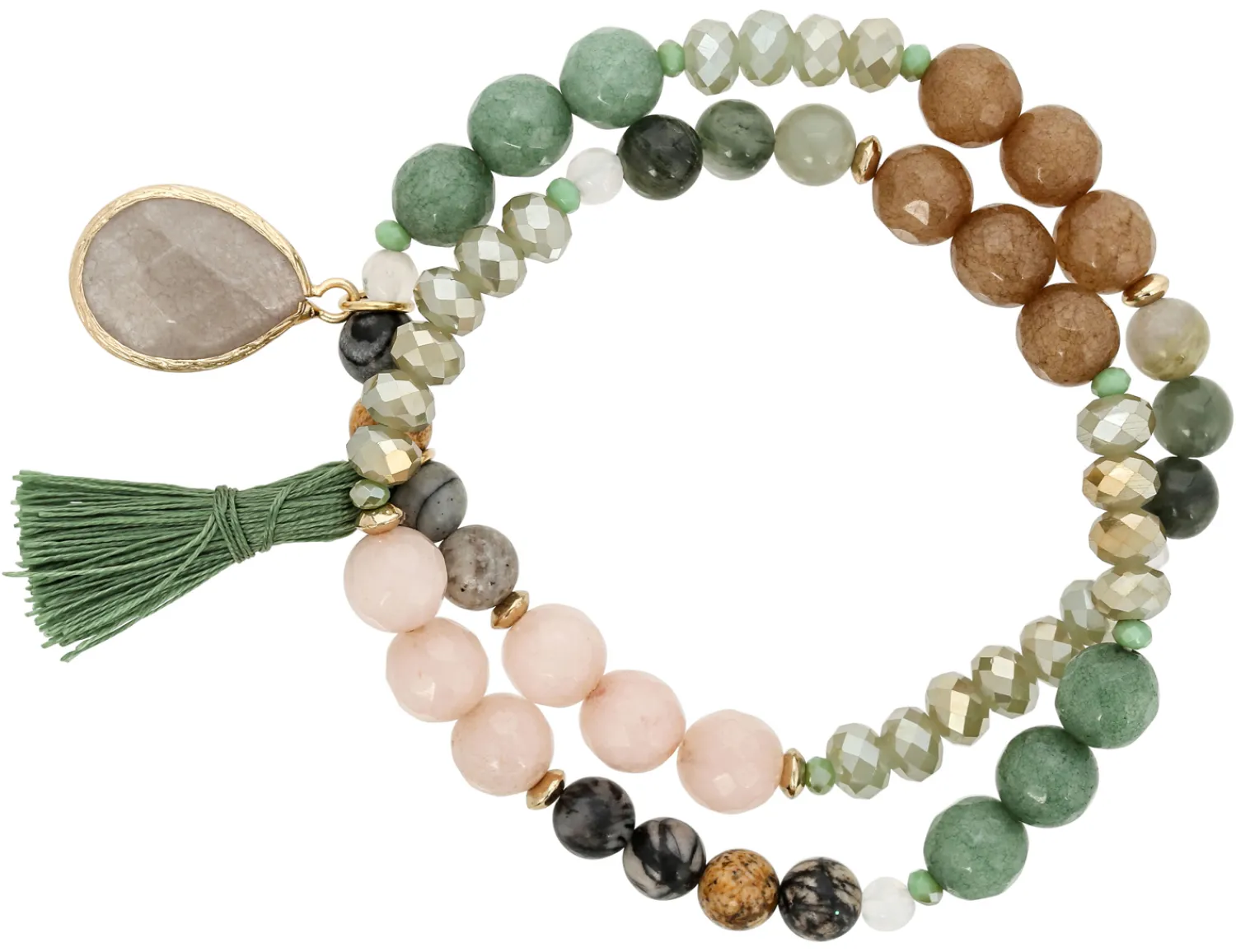 Bijou Brigitte Braccialetto - Glamour Green