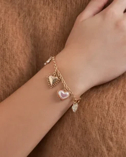 Best Bijou Brigitte Braccialetto - Golden Hearts