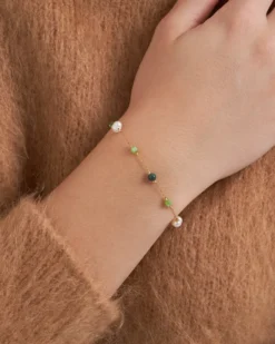 Outlet Bijou Brigitte Braccialetto - Green Gem