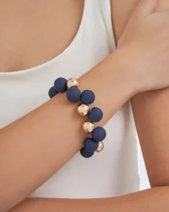 Best Bijou Brigitte Braccialetto - Navy Pearls