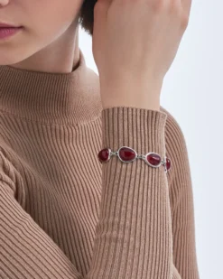 Outlet Bijou Brigitte Braccialetto - Red Cat Eye