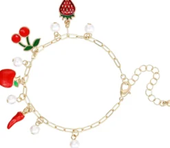 Sale Bijou Brigitte Braccialetto - Red Fruits