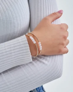 Discount Bijou Brigitte Bracciale - White Pearl