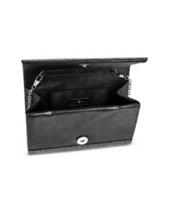 Hot Bijou Brigitte Clutch - Black Fireworks