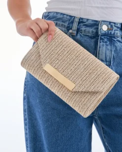 New Bijou Brigitte Clutch box - Beige Beach